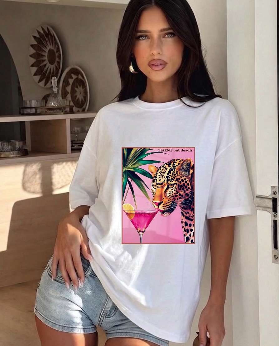 T-shirt Σιλεντ but deadly
